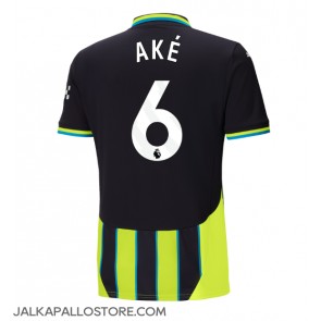 Manchester City Nathan Ake #6 Vieraspaita 2024-25 Lyhythihainen